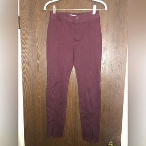 Maeve Anthropologie burgundy pants size 00 P
